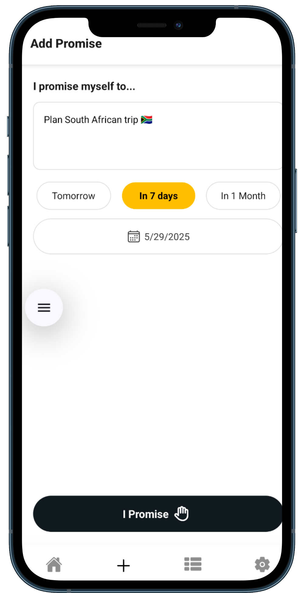 add promise phone mockup