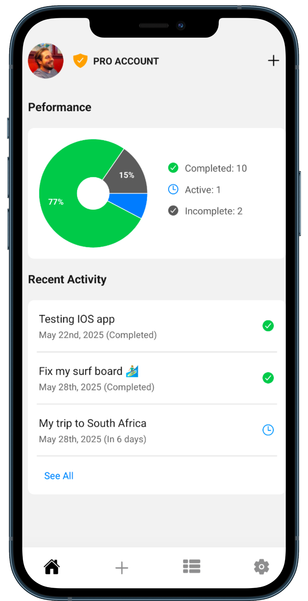 dashboard phone mockup